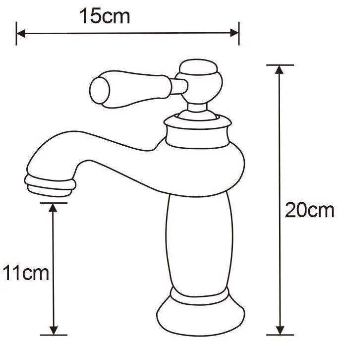 Mexen Draco, umývadlová batéria, biela-čierna matná, 745400-70