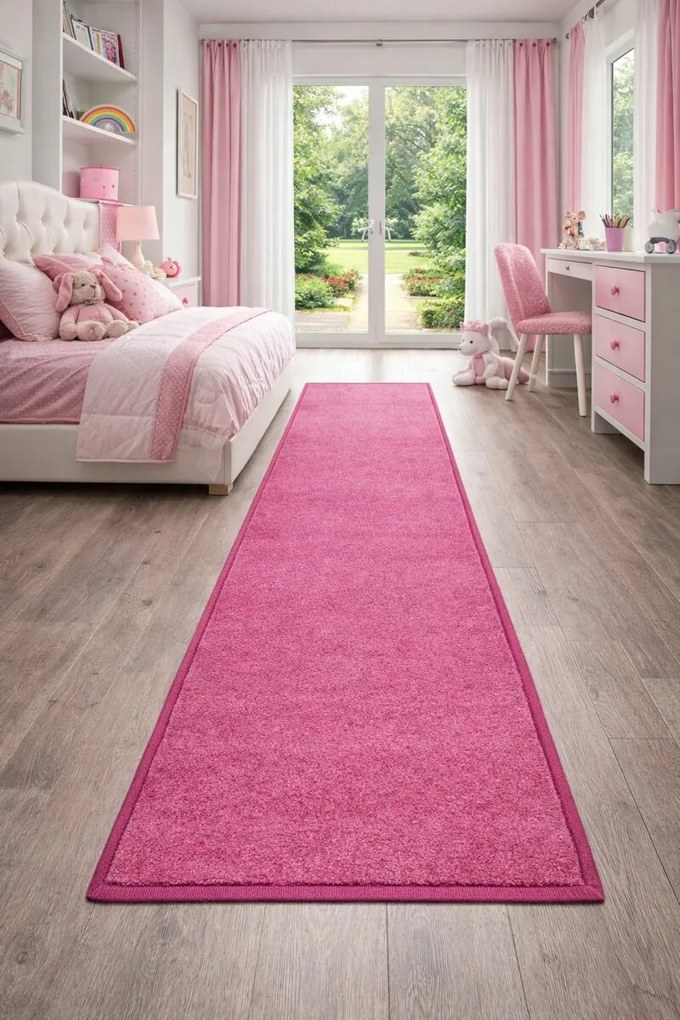 Behúň na mieru Eton ružový 11, šíre 150 cm, ružová, chodba / predsieň, Vopi