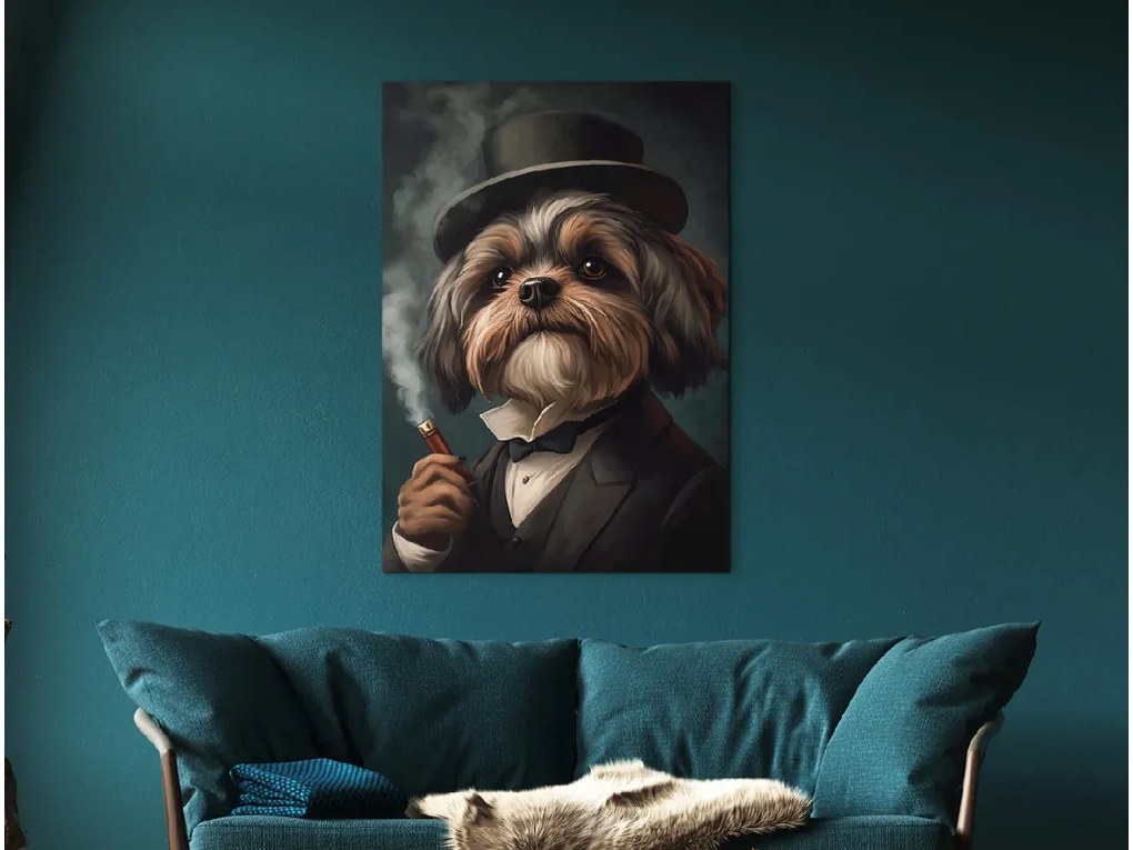 drevko | Obraz Pán Shih Tzu v klobúku