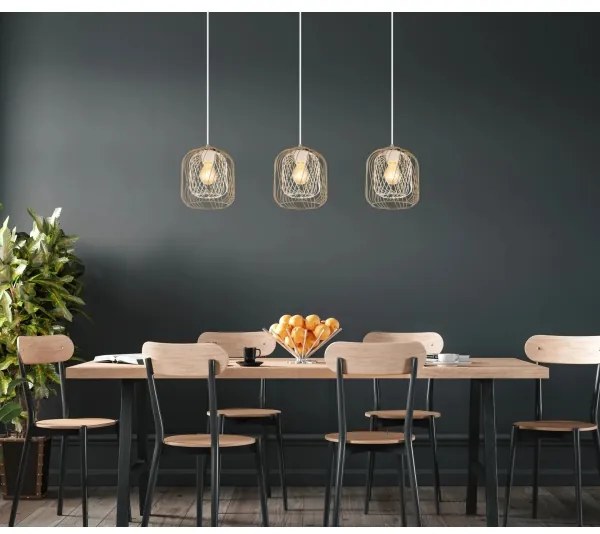 Globo 15965-3H - Závesný luster na lankách DICHTI 3xE27/40W/230V