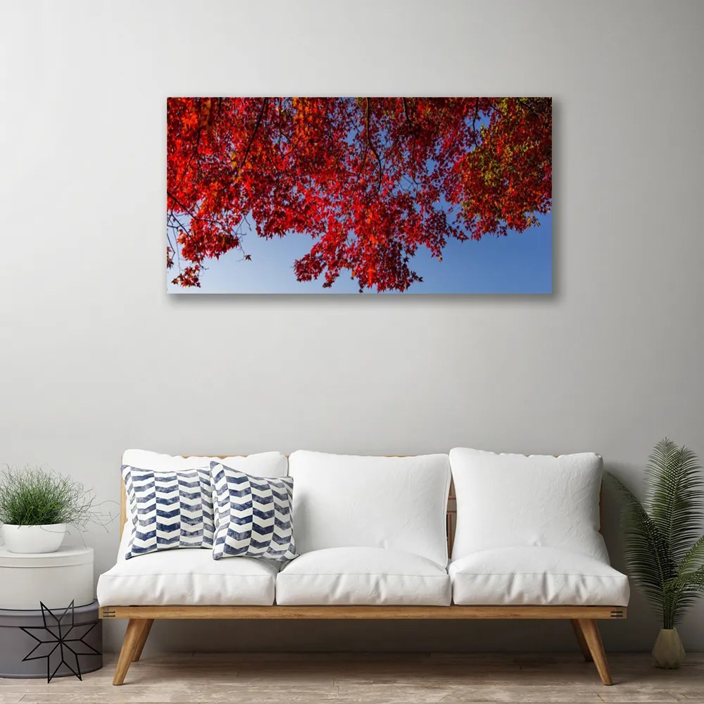 Obraz Canvas Strom listy vetvy príroda 125x50 cm