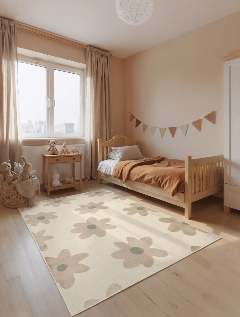 Hanse Home, Detský koberec Adventures 106417 Cream Beige, 160x235, béžová, detská izba