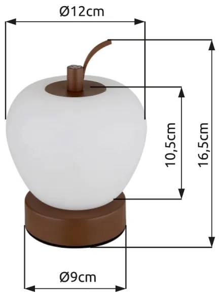 Globo 21011 - LED Stmievateľná stolná lampa EVALINA LED/2W/3,7V