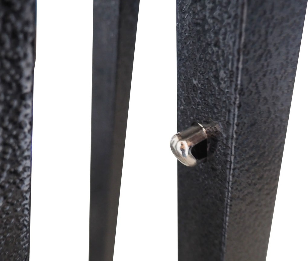 Rýchlorozkladací nožnicový stan 3x4,5m – oceľový, Čierna, 3 bočné plachty
