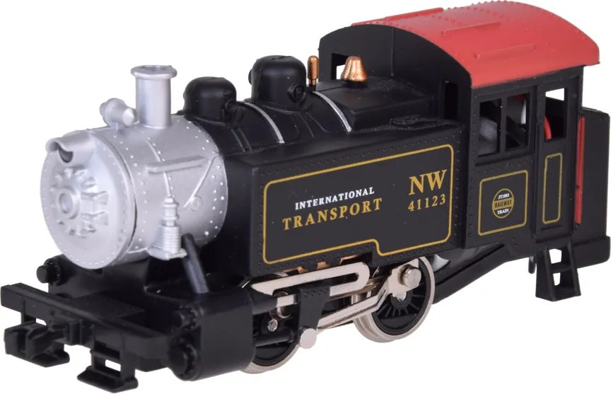 Jokomisiada Elektrický vlak, klasická parná lokomotíva s riadiacou jednotkou H0 1:87 RC0643