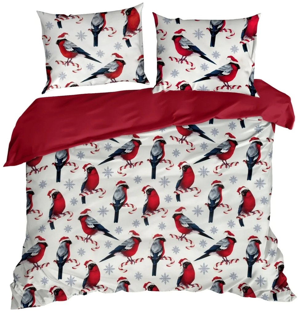 VIANOČNÉ OBLIEČKY Z MIKROVLÁKNA MELODY 140X200 CM, 1 KS 70X80 CM VZOROVANÉ