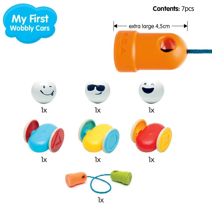 SmartMax - Moje prvé magnetické autíčka - 7 ks