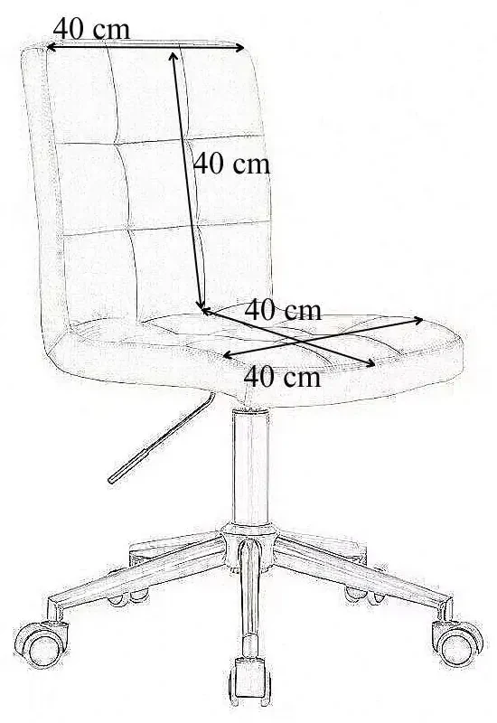 LuxuryForm DESIGN Stolička TOLEDO na čiernej podstave s kolieskami - šedá