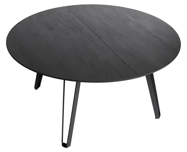 Muubs Jedálenský stôl SPACE SMOKED okrúhly P. 150 cm, čierny