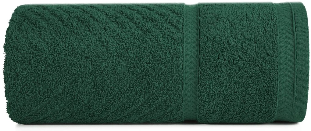 BAVLNENÝ UTERÁK KALIA8 SADA 3KS 70X140 CM TMAVOZELENÁ