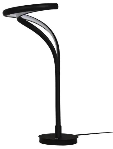 Dizajnová stmievateľná stolová lampa Twist čierna