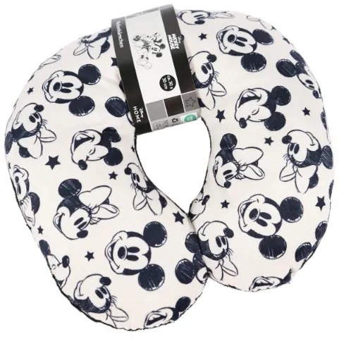 Cestovný vankúšik MICKEY MOUSE 30x30 cm, biely