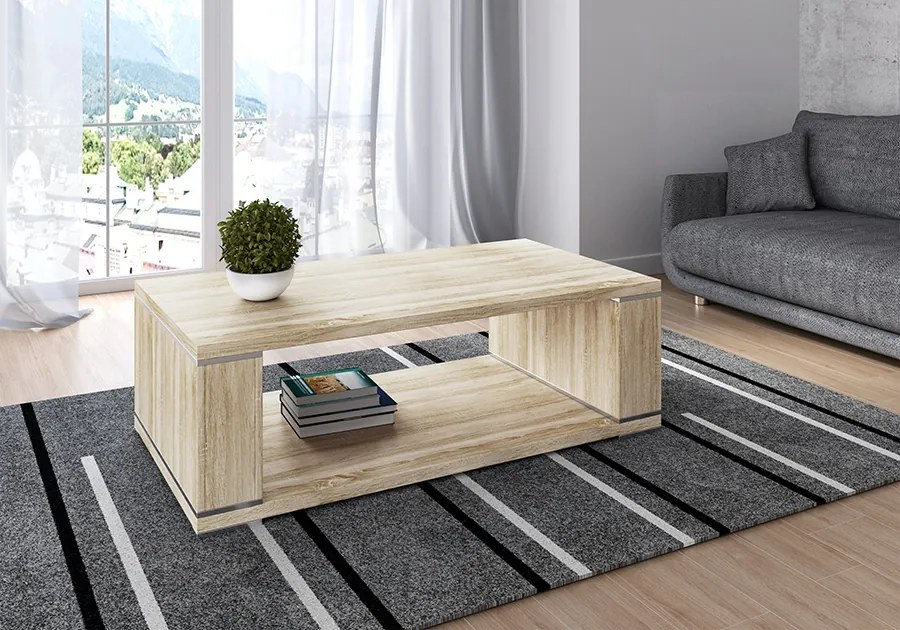Konferenčný stolík 130x70 cm dub sonoma Lithium
