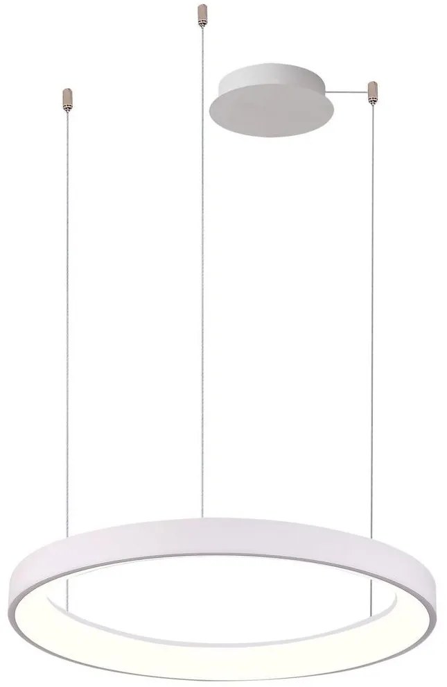 Azzardo Azzardo AZ5015 -LED Stmievateľný luster na lanku AGNES LED/38W/230V pr. 48 cm biela AZ5015