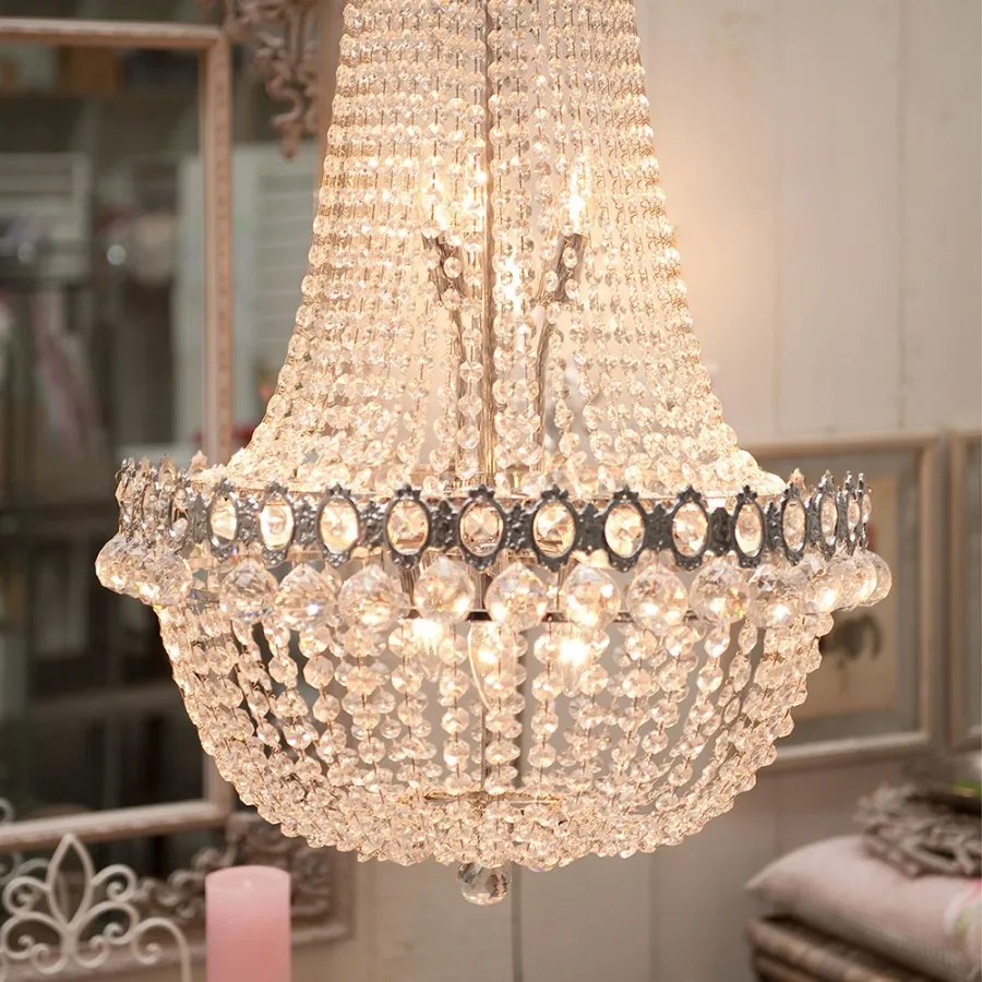 Krištáľový luster transparent Ø60*85