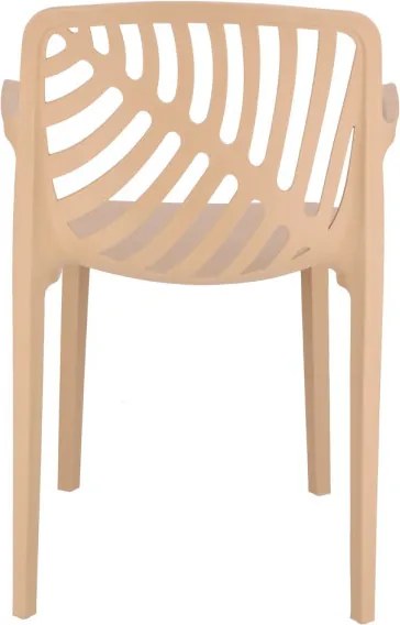 Plastová stolička FOLIA béžová