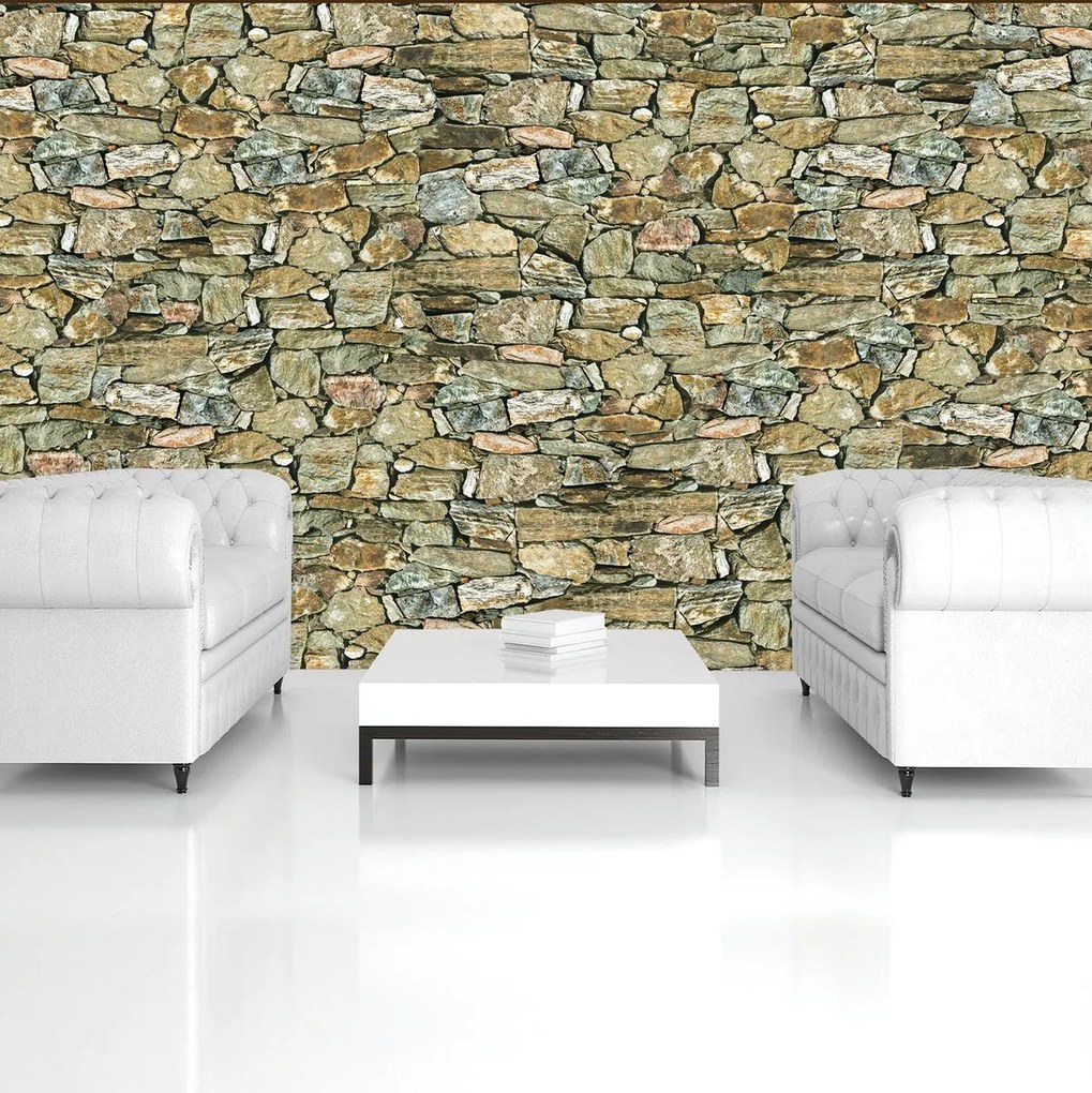 Fototapeta - Stone Wall Rock (254x184 cm)