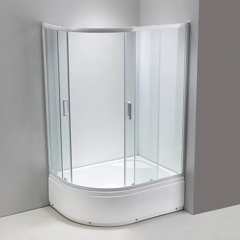 BPS-koupelny Asymetrický sprchový kút MAJA WH L 115x85 cm ľavý, biely/transparent v sete s hlbokou sprchovou vaničkou