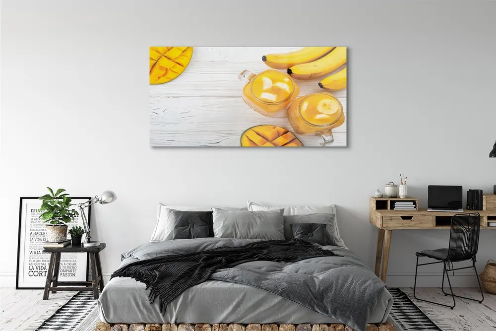 Obraz plexi Mango banán smoothie 140x70 cm