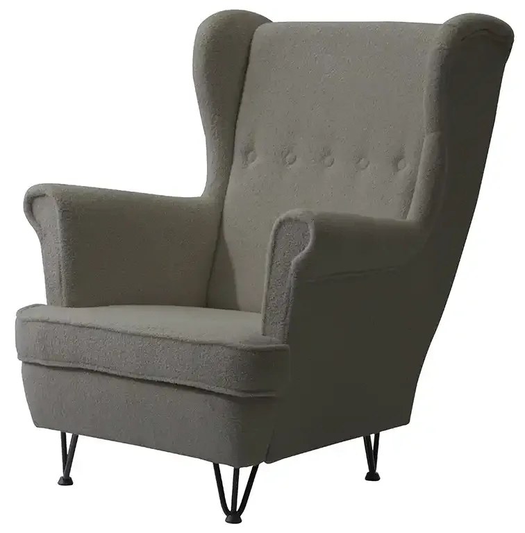 Skandinávske kreslo MARS Sivá