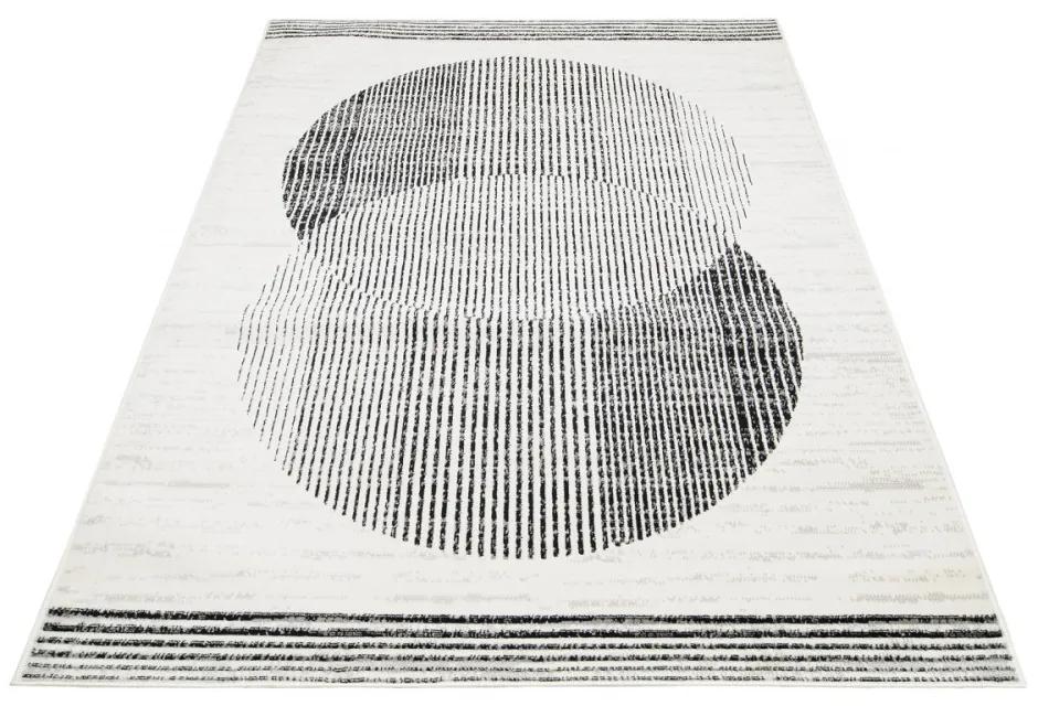 Kusový koberec PP Batala krémovočierný 120x170cm