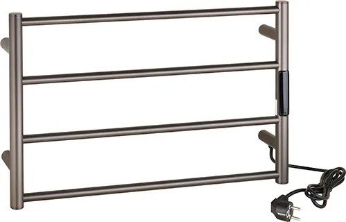 Bemeta Design Elektrický kúpeľňový radiátor / sušiak uterákov 560x370x90 mm, 63W, grafit mat - 704155085