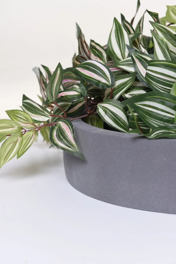 Miska na dekorácie CIRCULO, sklolaminát, Ø 40 cm, sivá