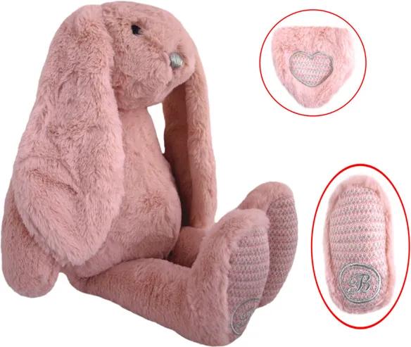 Plyšový králik Missimo ružový 13552 - 33 cm