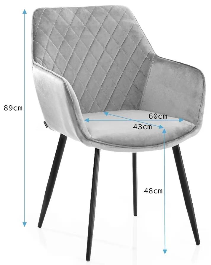Dizajnová stolička Vialli tmavo modrá