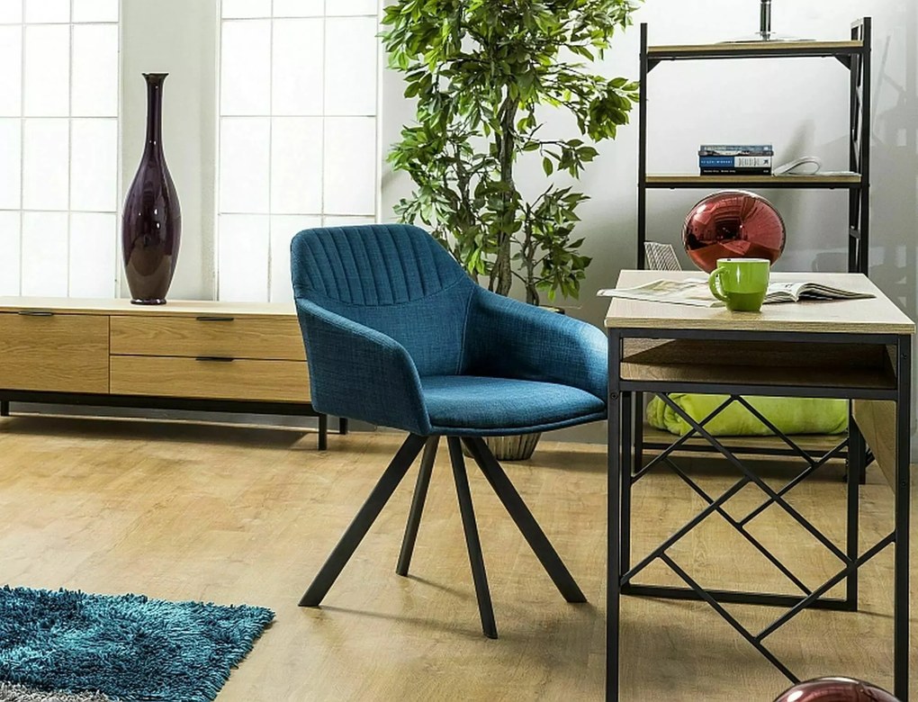 Psací stůl TABLO 110 cm dub přírodní/černý