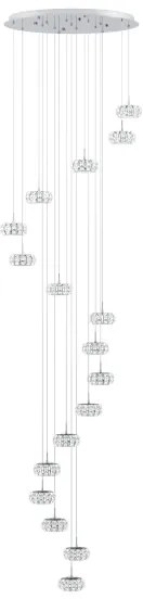Eglo 39546 - LED Stmievateľný luster na lanku CORLIANO 17xLED/4,5W/230V