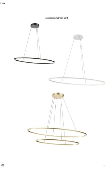 Redo 01-3300 - LED Stmievateľný luster na lanku LEO LED/115W/230V bronzový