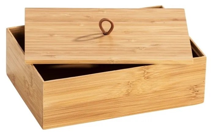 Bambusový box s vekom Wenko Terra, šírka 22 cm