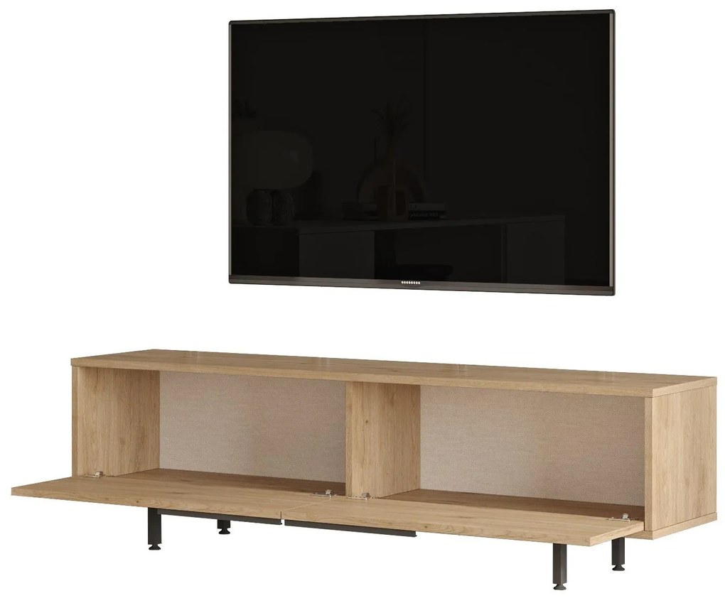 TV stolík/skrinka Nimelo 7 (orech + dub). Akcia -18%. Vlastná spoľahlivá doprava až k Vám domov. 1095483