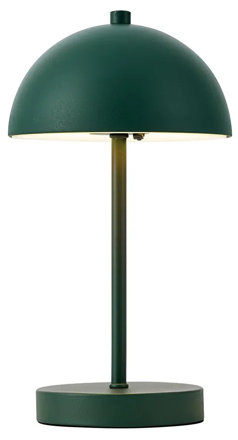 Vonkajšia stolná lampa tmavozelená vrátane LED 3-stupňové stmievanie IP44 nabíjateľná - Keira