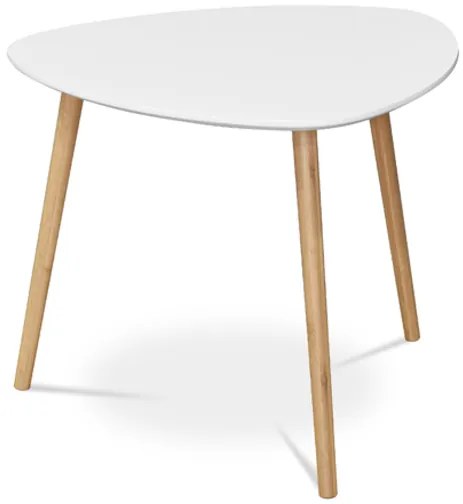 Konferenčný stolík Autronic 55x45 cm biely MDF mat AF-1134 WT