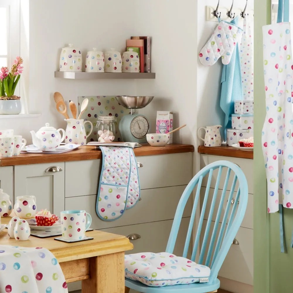 Súprava 3 bavlnených kuchynských utierok Cooksmart ® Spotty Dotty