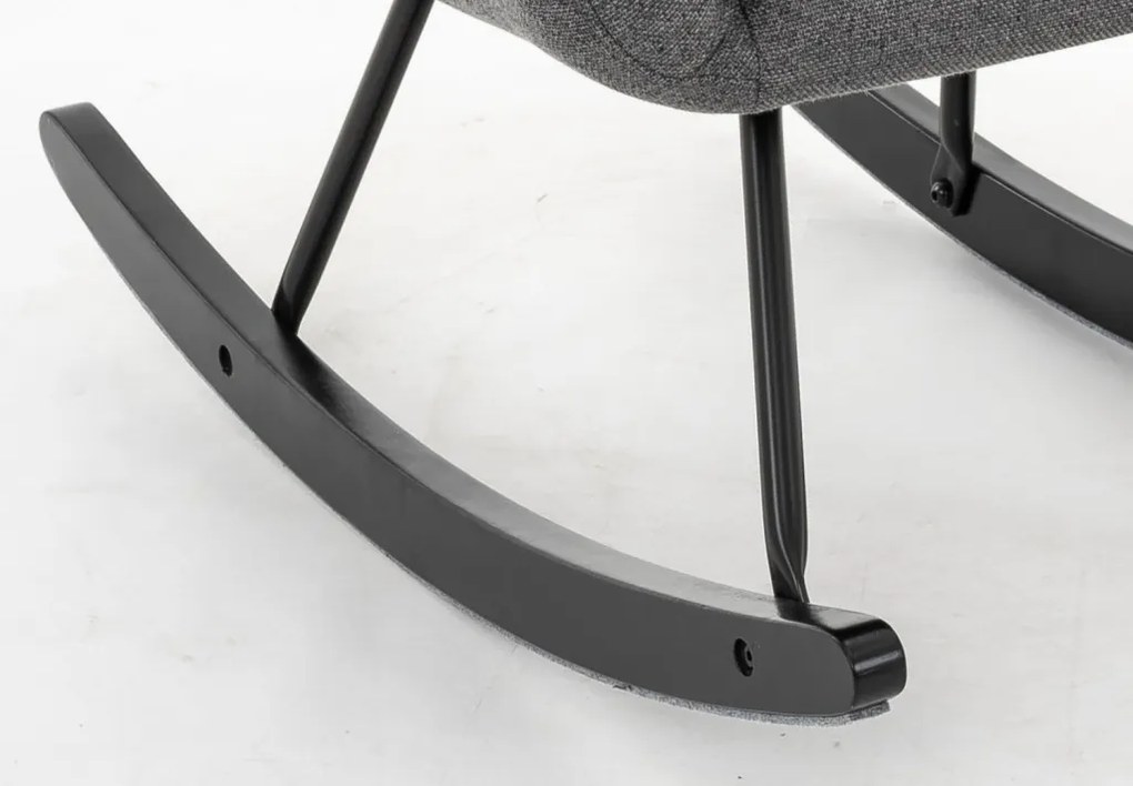 Hojdacie kreslo Galileo, stredne šedá tkanina