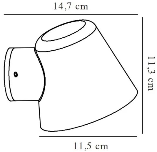 Nordlux - Vonkajšie nástenné svietidlo ALERIA 1xGU10/35W/230V IP44