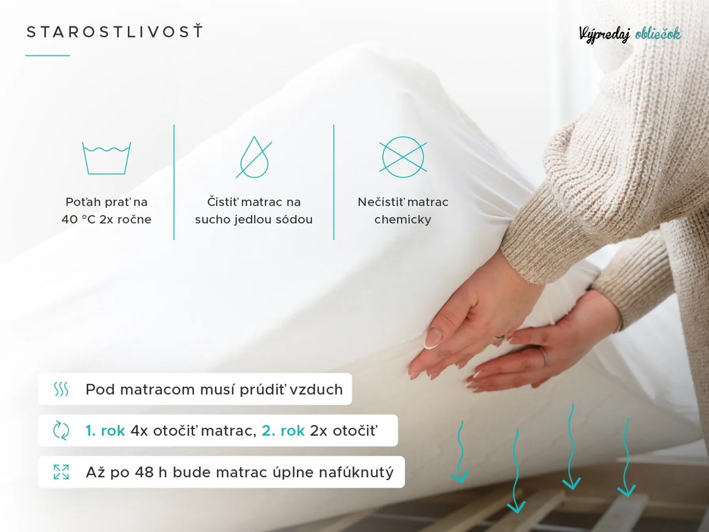 Kokosový matrac COCO MAXI 20 cm 120 x 200 cm Ochrana matraca: VRÁTANE chrániče matraca