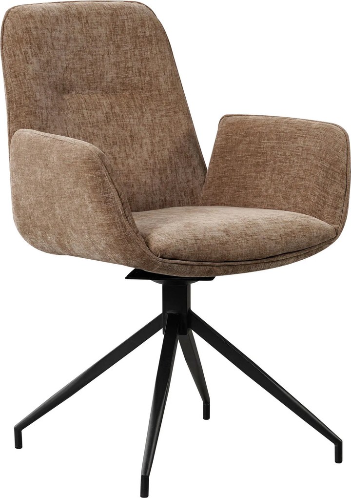 XXXLutz STOLIČKA S PODRÚČKAMI, ženilka, taupe MID.YOU - Stoličky - 001821008502