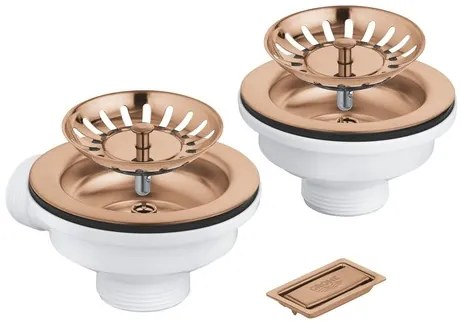 Výpusť k drezu GROHE kartáčovaný Warm Sunset 40997DL0