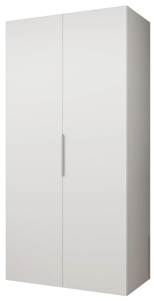Šatníková skriňa 100 cm Mirabella 1 (biela + kašmír). Akcia -78%. Vlastná spoľahlivá doprava až k Vám domov. 1126339