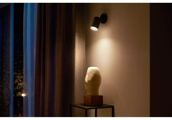 Philips - LED RGBW Stmievateľné bodové svietidlo Hue FUGATO 1xGU10/4,2W/230V čierna