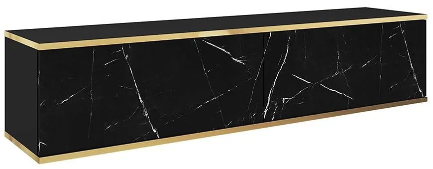 Skriňa RTV Oro 135 čierna mramor
