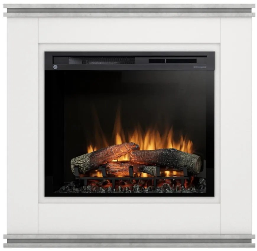 Elektrický krb Vena 28 biely/beton