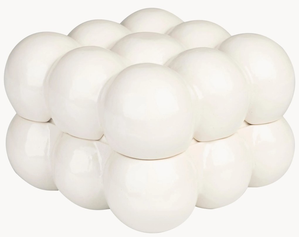 Porcelánová úložná škatuľa Bubble, Š 15 cm