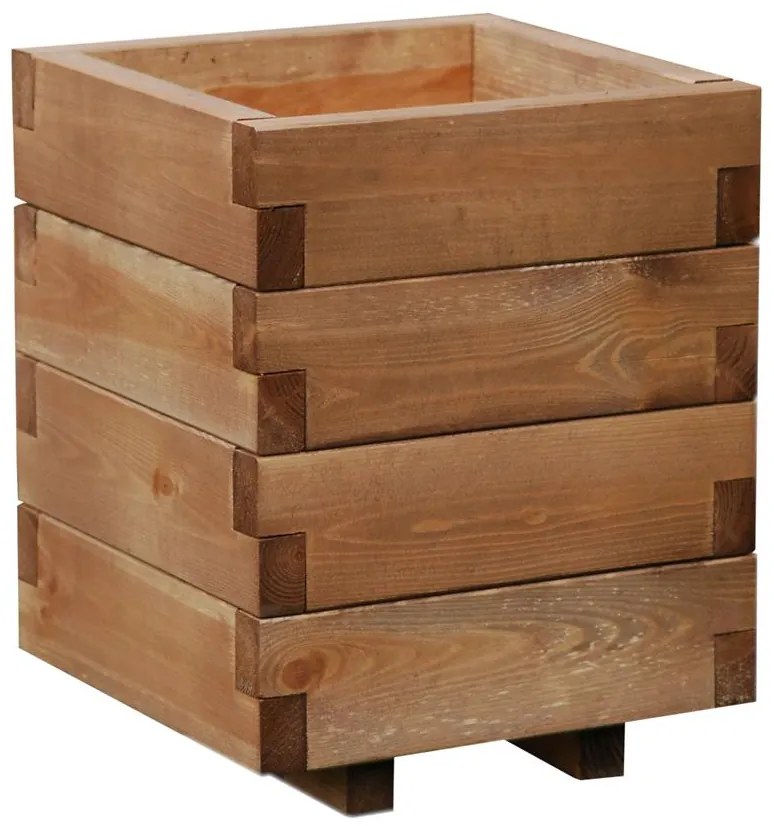 Drevený obal na kvety Domino I s vložkou