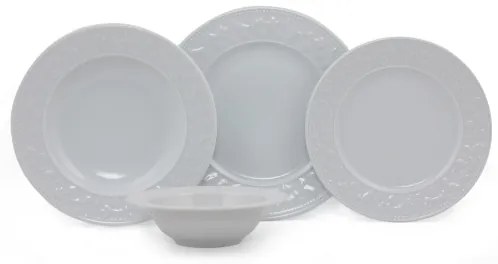 Jedálenská súprava 24 ks biela/porcelán