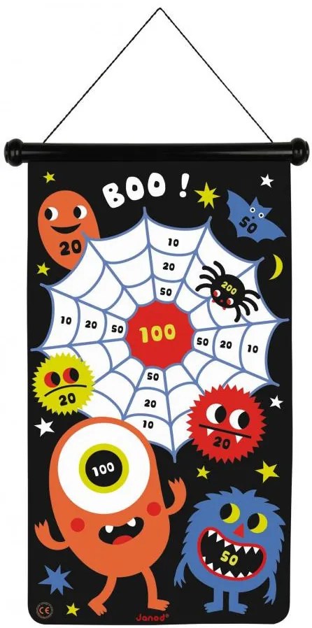 Magnetická hra Terč a šípky - Príšerky